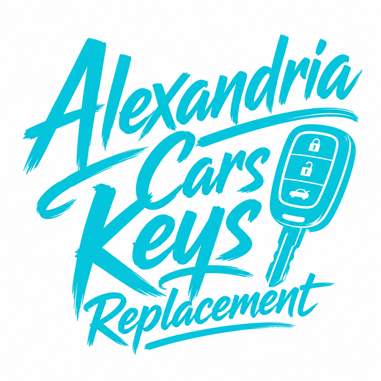 Alexandria Car Keys Replacement Logo